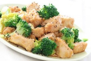 Pollo con brócoli bajas calorías